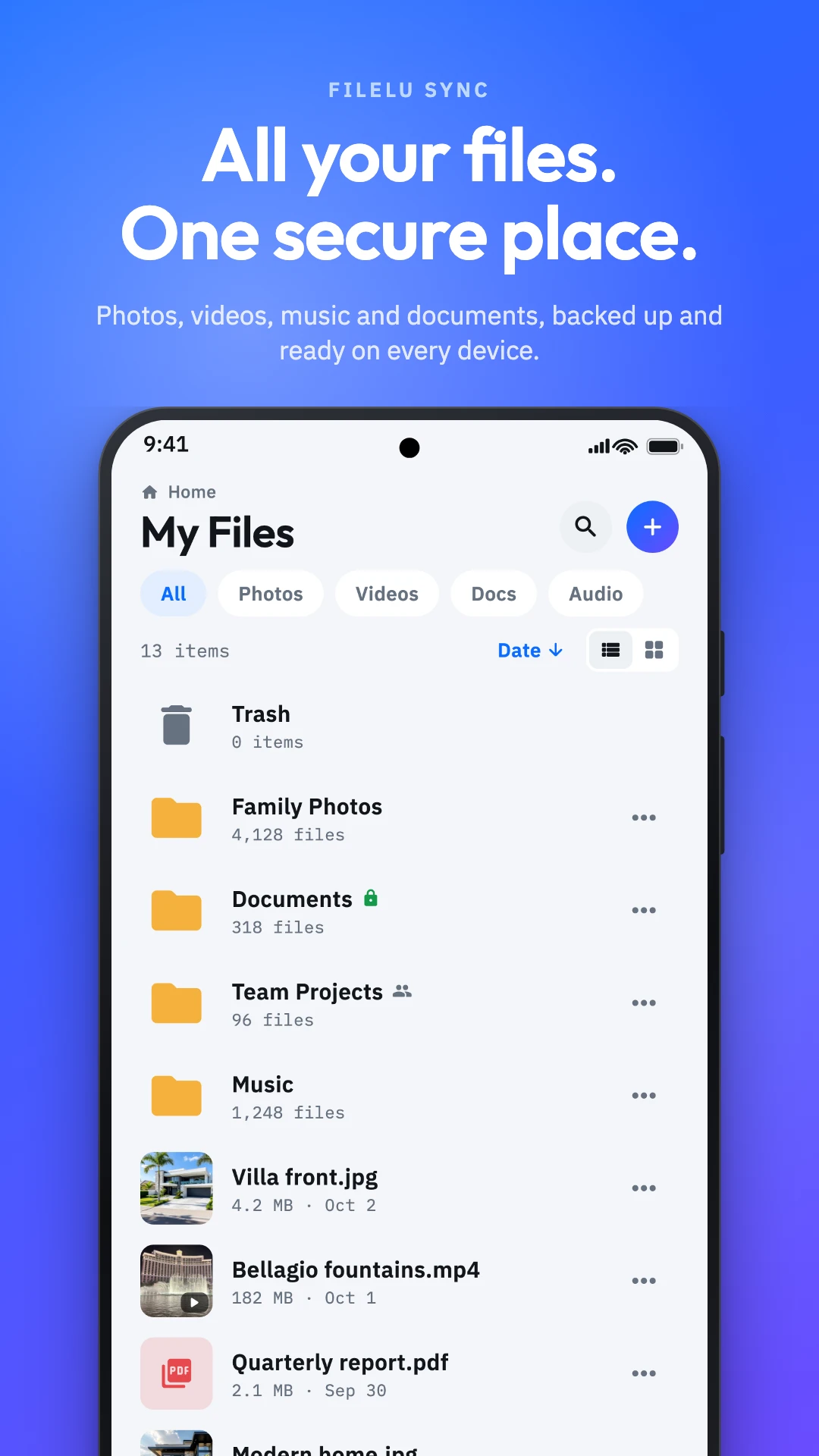 All your files, one secure place