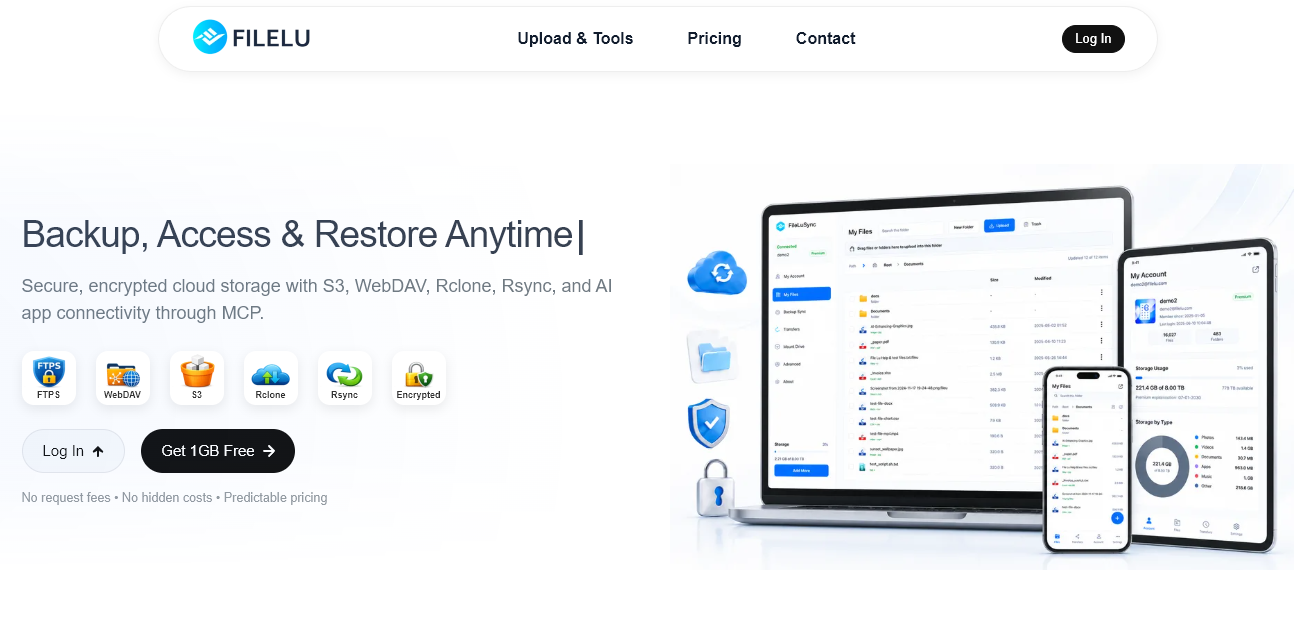 Filelu System Preview FileLu - Secure Cloud Storage, S3-Compatible Object Storage & Backup
